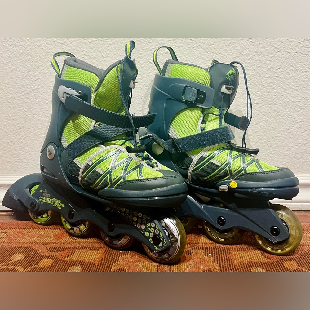 K2 - CHARM X PRO GIRLS - GREEN INLINE SKATES - FITS US SIZES 4-8 (YOUTH)